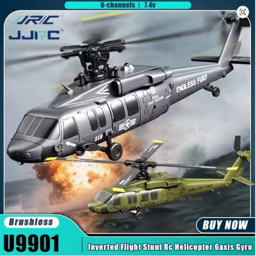 JJRC U9901 RC Helicopter 6CH Brushless Inverted Flight Stunt